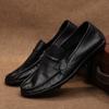 Мужские деловые повседневные туфли из коровьей кожи, черные классические универсальные кожаные туфли, мужские туфли для вождения с мягкой подошвой One-step