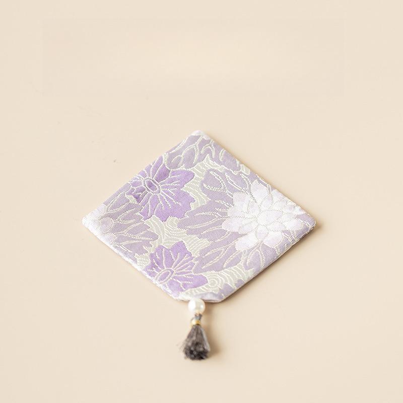 25 Новых Подставок с Кисточками из Парчи Сыфан, Тканевых, Бытовых, для Чайных Чашек, Ковриков для Чайного Набора, Изоляционных Ковриков, Премиальных Аксессуаров для Чайной Церемонии