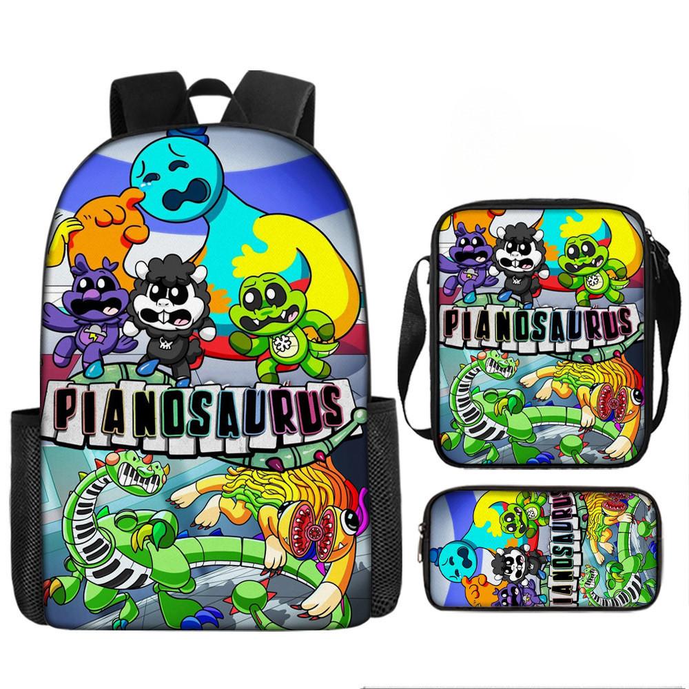 Poppy Playtime Глава 4 Кошмарные существа Детский рюкзак Оксфорд Легкий школьный рюкзак с мягкими лямками для учеников начальной школы