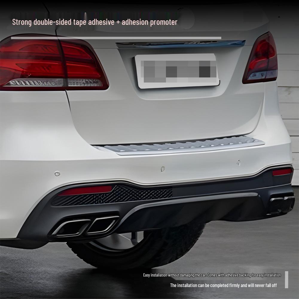 Совместимо с Mercedes-Benz GLE/GLS W166/X166 2015-2018 годов для установки губ и насадок выхлопной системы в стиле 63.