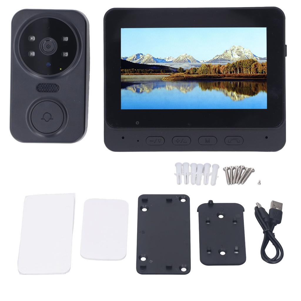 4.3-дюймовый экран беспроводной видеодомофон система угол обзора 70° 2-сторонняя связь ночное видение видео