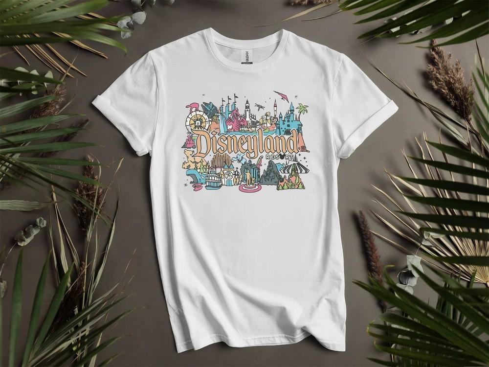 Disneyland Resort Happiest Place on T-shirt T shirt Men Women Unisex Tshirt K450