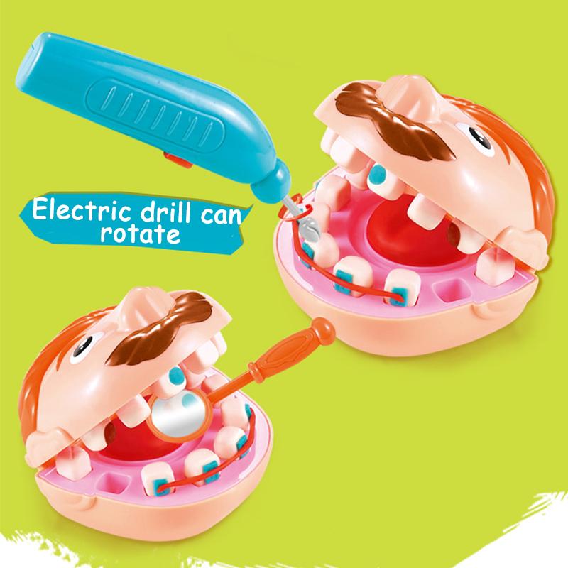 Детский набор игрушек «Доктор», комплект для ролевых игр, набор игр для девочек и мальчиков, набор моделей «проверка зубов у стоматолога», детские развивающие игрушки в подарок