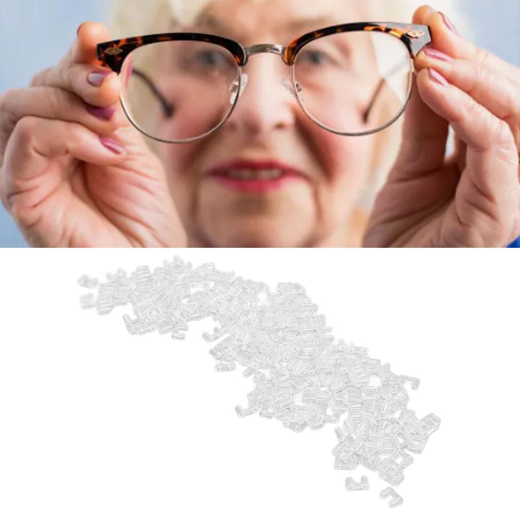 200 шт. компрессионные чехлы для очков без оправы прозрачные пластиковые аксессуары для фиксации инструменты оправы без оправы Mou