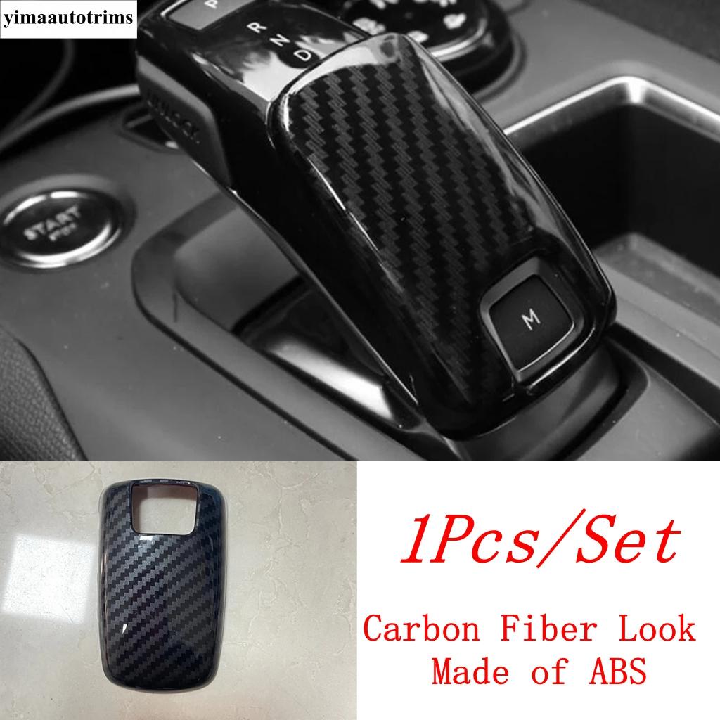 For Peugeot 208  - 2025 Central Control Gear Shift Knob Head Decoration Cover Trim ABS Matte / Carbon Fiber Look Accessories