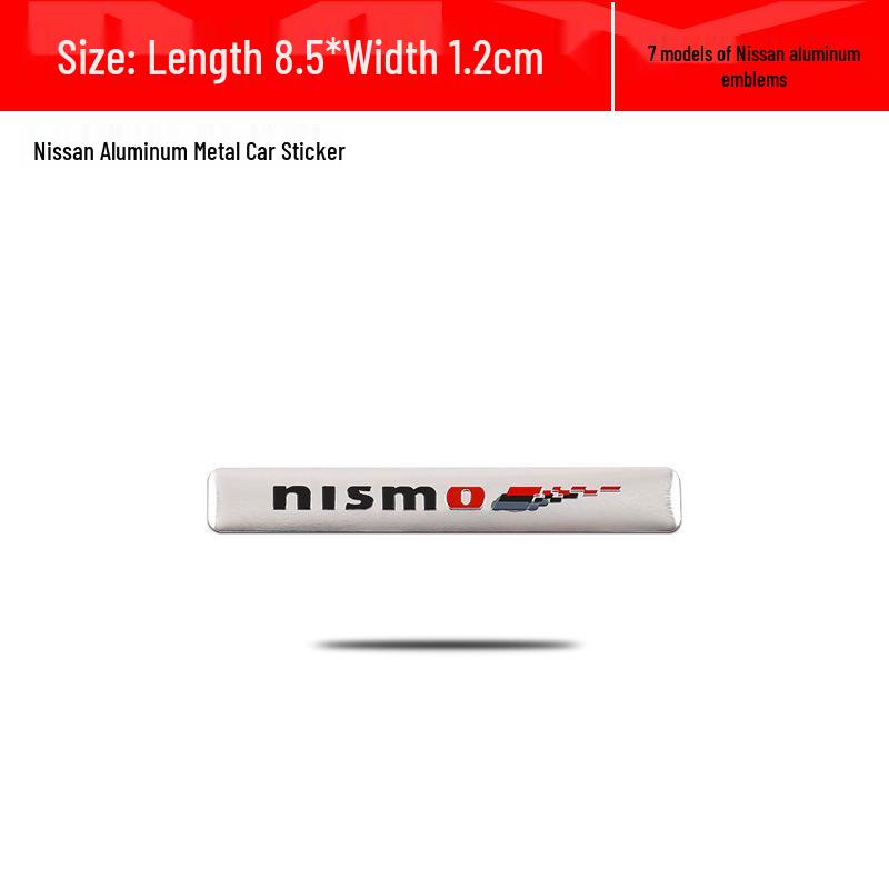 Алюминиевая автомобильная наклейка Nissan Sylphy, Qashqai, Teana, X-Trail, Kicks Nismo