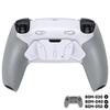 eXtremeRate RISE4 Plus MAX Back Paddle Kit Compatible with PS5 Controller 040 050 with Bottom Shell Clicky Trigger Stop Rubber Remappable Back Button