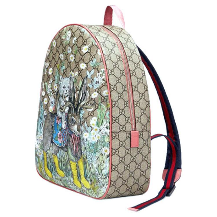 Gucci Рюкзак X Yuko Higuchi GG Supreme Canvas с принтом животных для унисекс на каждый день