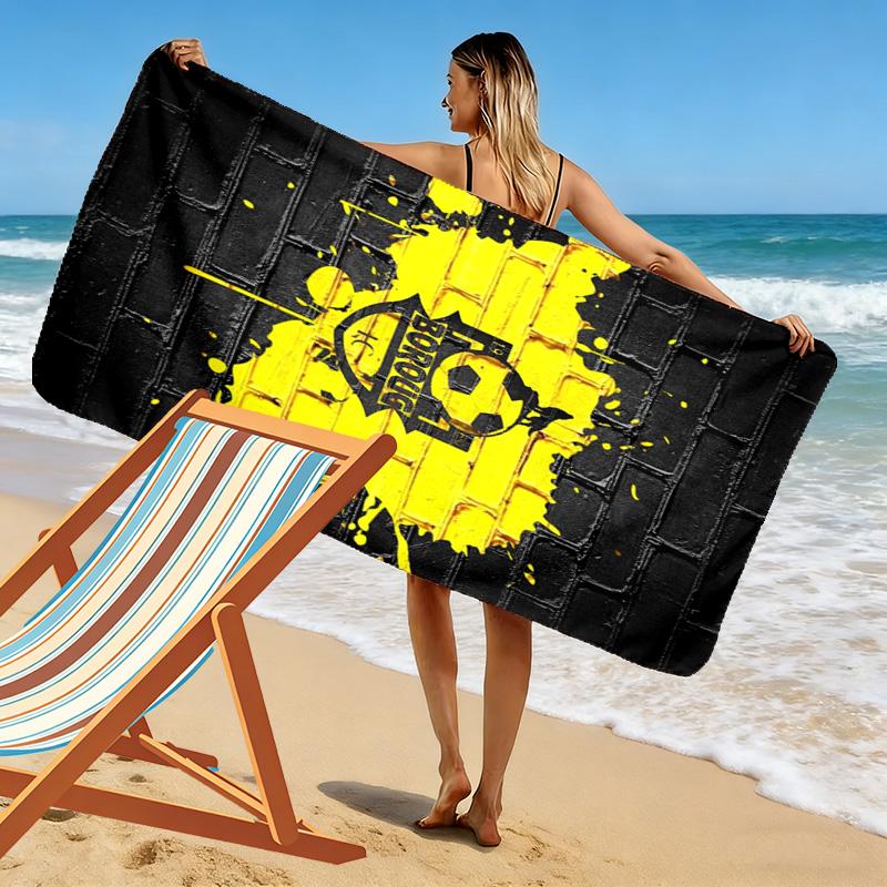 São Bernardo FC Print Beach Towel, Large Soft Quick Dry Towel for Beach Camping Swimming
