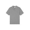 Levis Solid Button-Down Collar Short Sleeve Polo Shirt Unisex Polo Shirts Gray A0229-0002