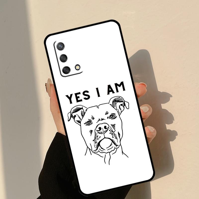 Чехол для собаки Питбуль для Oppo A40 A60 A80 A18 A78 A98 A58 A38 A54 A74 A94 A96 A76 A16 A15 A17 A57 A5 A6 Pro