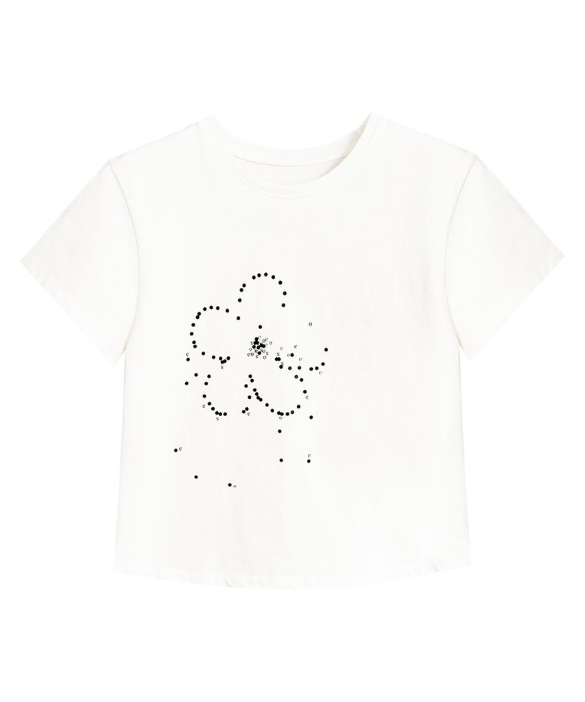 ESEOE Dot Dot T-Shirts Ivory