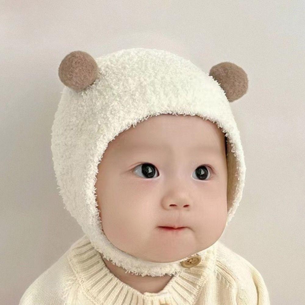 Cute Autumn Winter Hats Warm Warmer Bonnet Toddler Hat Newborn Cap Outdoor