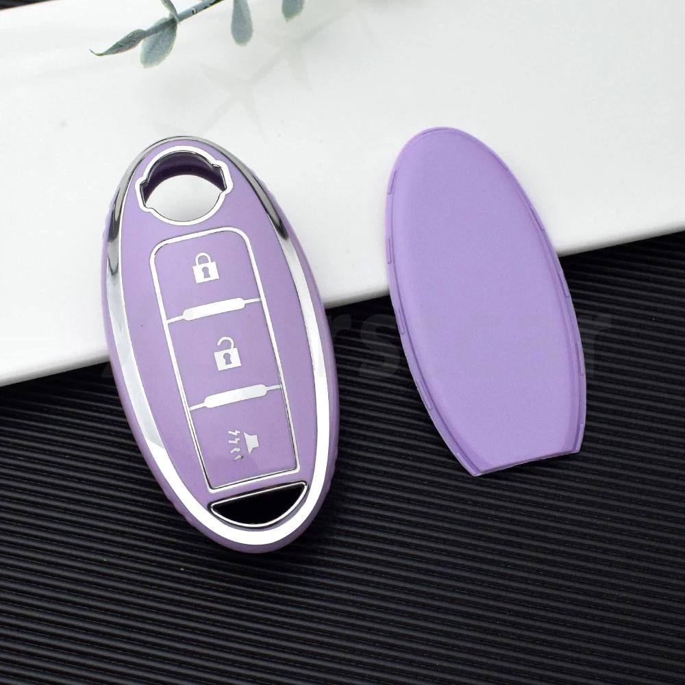 3 Buttons Tpu Fit For Nissan Kicks Altima X-Trail Fuga Navara Leaf Note Sentra Murano Tiida Qashqai J11 J10 Micra Auto Key Fob Cover Case
