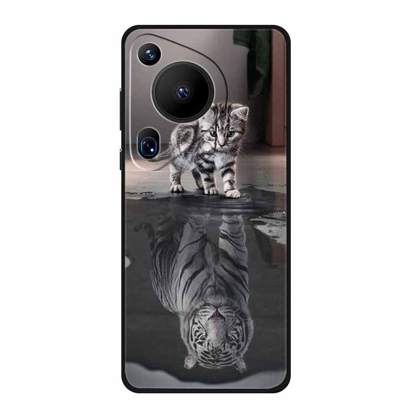 For Huawei Pura 70 Ultra Case 70Ultra Black Silicone Soft Back Cover Case For Huawei Pura 70 Ultra Phone Case Cover Pura70 Ultra