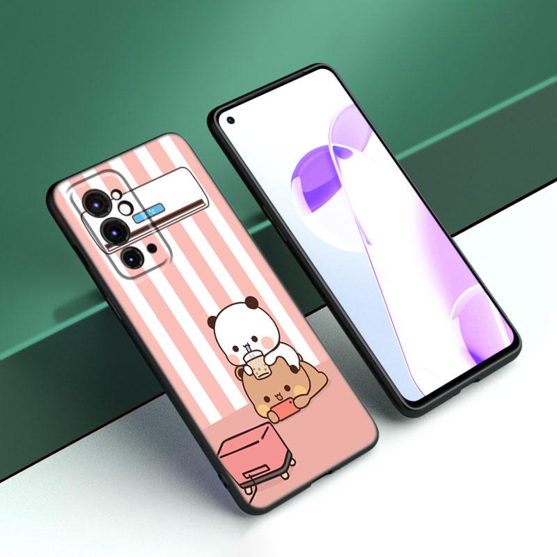 Cute BuBu DuDu Black Silicone Phone Case For OnePlus 9 10 11 12 ACE 2V Pro 9RT 10T 10R Nord CE 2 3 Lite N10 N20 N30 5G