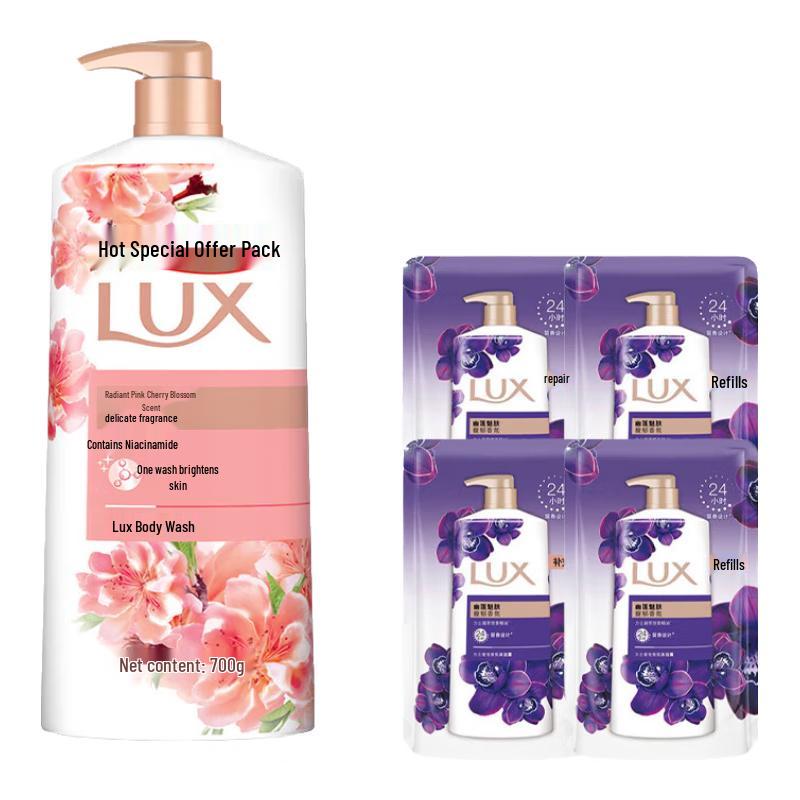 LUX Moisturizing Pink Cherry Blossom Shower Gel Set
