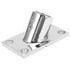 Boat Handrail Base Fitting Stainless Steel 60 Degree Rectangular Boat Hand Rail Fitting22mm 0.9in