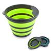 5L/10L Folding Bucket Filter Convenient Large Capacity with Hanging Hole Camping Hiking Water Bucket Household Supplies