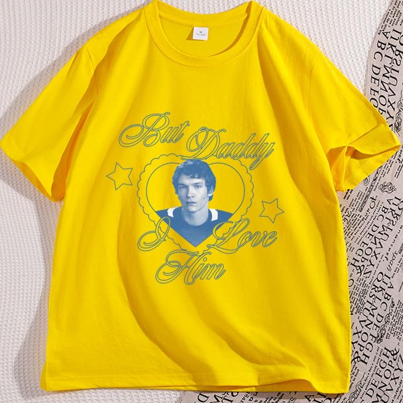 But Daddy I Love Him T Shirt Casual Cotton Short Sleeve Round Neck Tshirt Unisex Unisex Clothes High Quality Printed Loose Tees