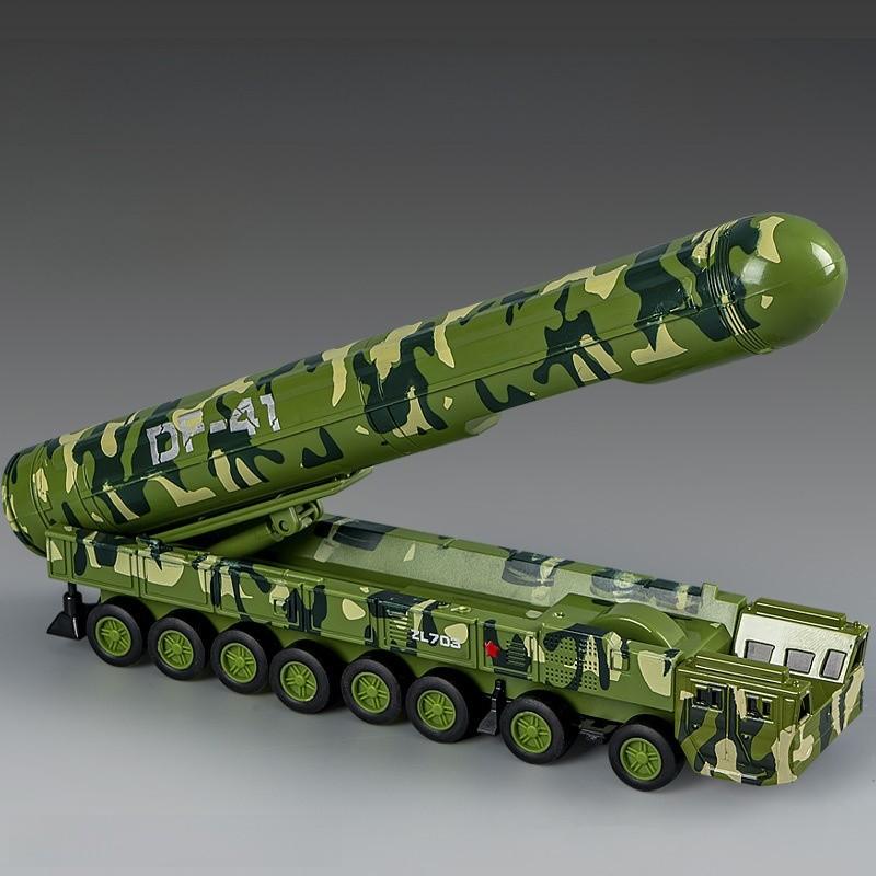 Boys Alloy Military Vehicle Model With Inertia Drive For Action Play