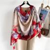 New Four Seasons Available New Silk Large Size Thin Outer Wear Neck Protection Scarf Sunscreen Warm Beach Towel For Women