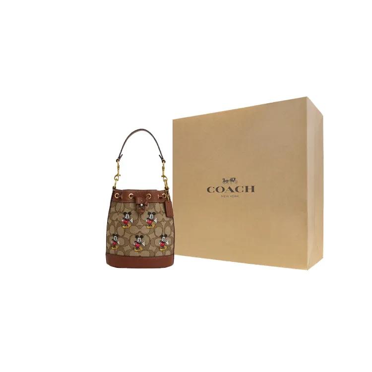 COACH Disney Dempsey Coated Canvas Refined Pebbled Leather (Unisex) Handbags CN499 B4R3U