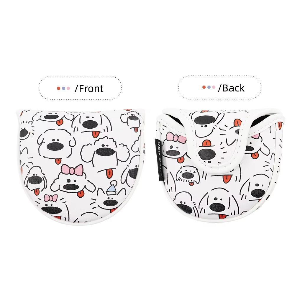 Cartoon Printed Golf Club Head Cover PU Leather Golf Club Protector Golf Supplies