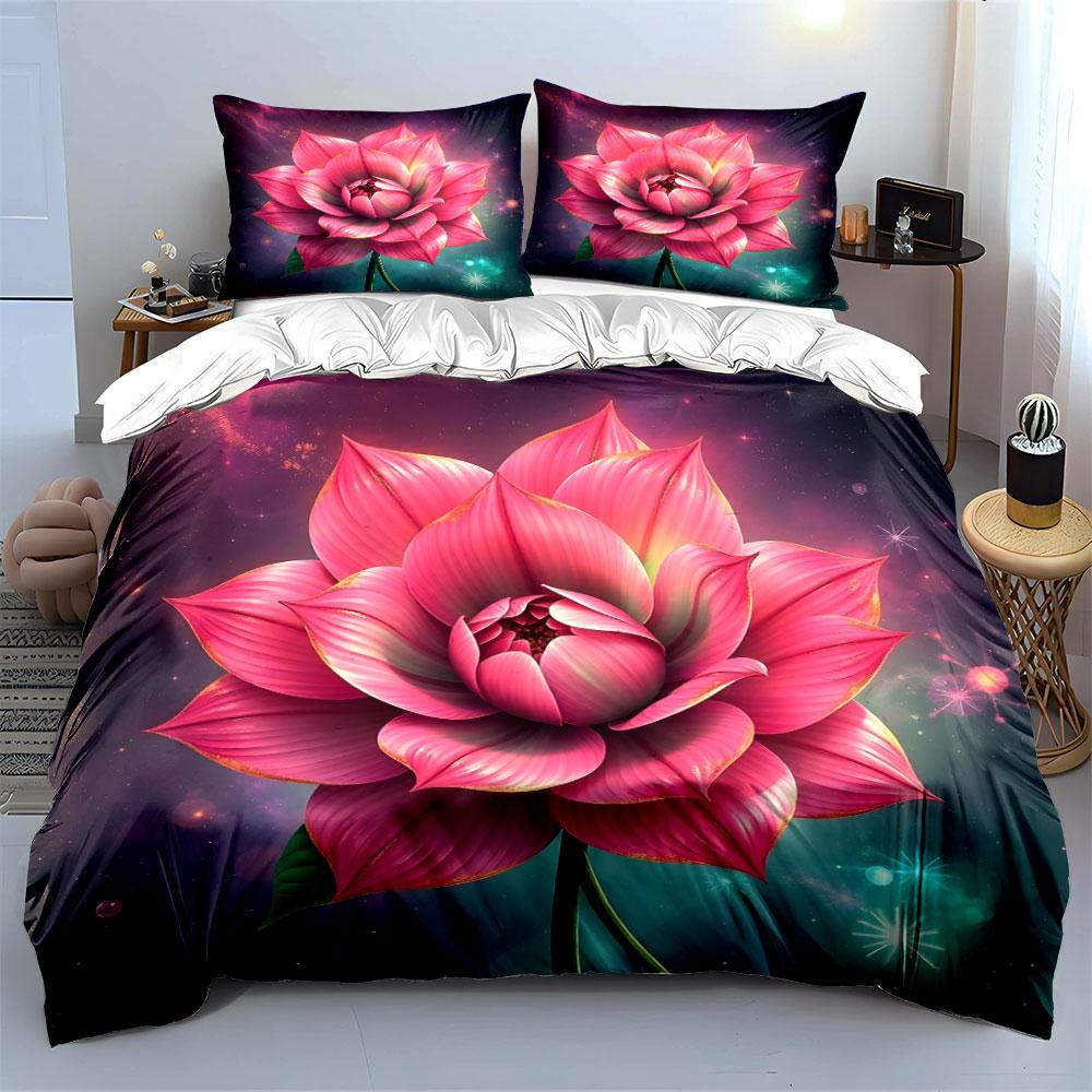 "Celestial Blossom Radiance" Bedding sets Duvet covers Pillowcases(1* Duvet Cover 2* Pillowcases without duvet insert)