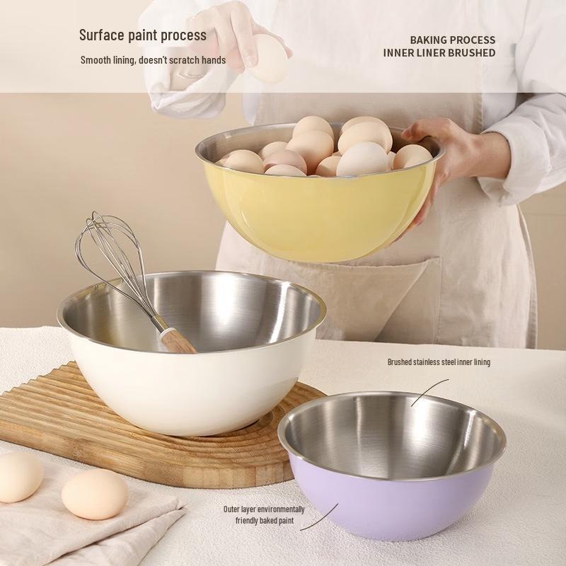 Kaiye 316 Stainless Steel Mixing Bowl and Colander Set