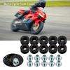 10pcs Motorcycle Rubber Grommets Gasket Kits Bolt Assortment Set Pressure Relief Cushion Accessories For Honda Yamaha