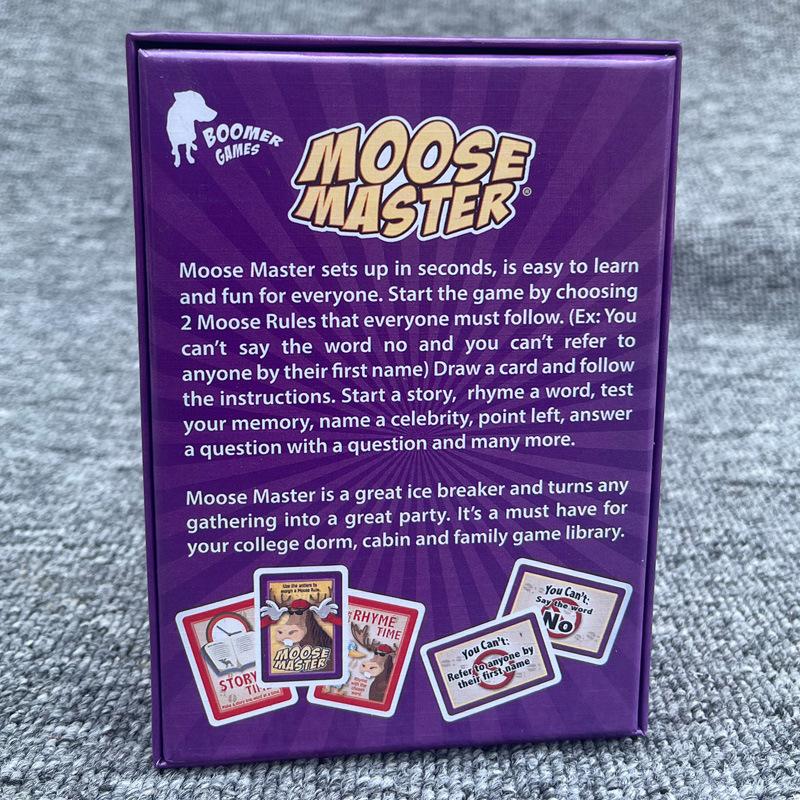 Английская версия Moose Master Moose Master Party Веселая игра Party Cards