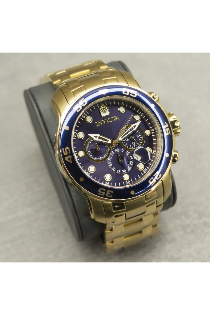 Pro Diver Quartz 48 мм корпус золотой ремешок из нержавеющей стали синий циферблат 0073 подлинный импортный продукт [Invicta] мужские [Товар]