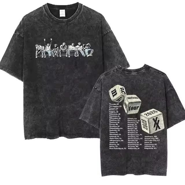 K Kelly Outfit Hip Hop Short Sleeve Street Casual Loose Y Lost Men And Women Can Be Washed In The United States 2Kmg