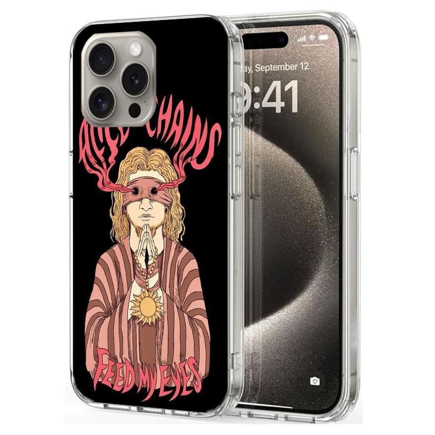 Чехол для телефона Alice In Chains (рок-группа) для iPhone 16 15 17 Pro Max 17Air 16E 14 Plus 13 12 Mini 11 Pro X XS XR Apple Прозрачный чехол T