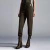 Moncler Осенне-зимняя коллекция 2022 года Однотонные Брюки-джоггеры с drawstring и манжетами Женские брюки Зеленый H20938H00012809LC833
