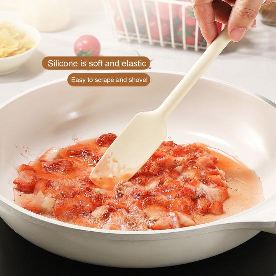 Силиконовая лопатка для банок для соскребания, намазывания, с длинной ручкой, резиновый скребок для банок, бутылок, термостойкий, не содержит БФА, силикон