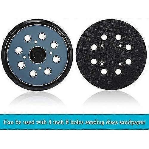 2pcs 5 Inch 8 Hole Orbital Sander Replacement Pad Hook,Loop Sanding Pad Compatible with Milwaukee 51-36-7090,51-36-7100
