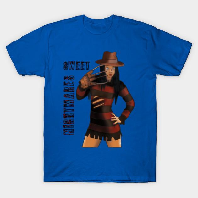 Unisex Fashion TShirt Freddy Krueger Girl Print TShirt Plus Size S-5XL T-Shirt 100%Cotton Tops O Neck Short Sleeve Tees