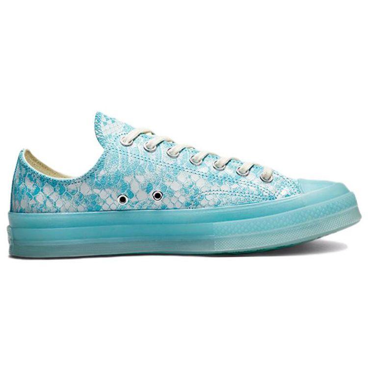 Golf Wang x Converse Chuck 70 Low Синий Питон Унисекс Кроссовки Винтажно-Белый Синий Топаз Черный 173190C
