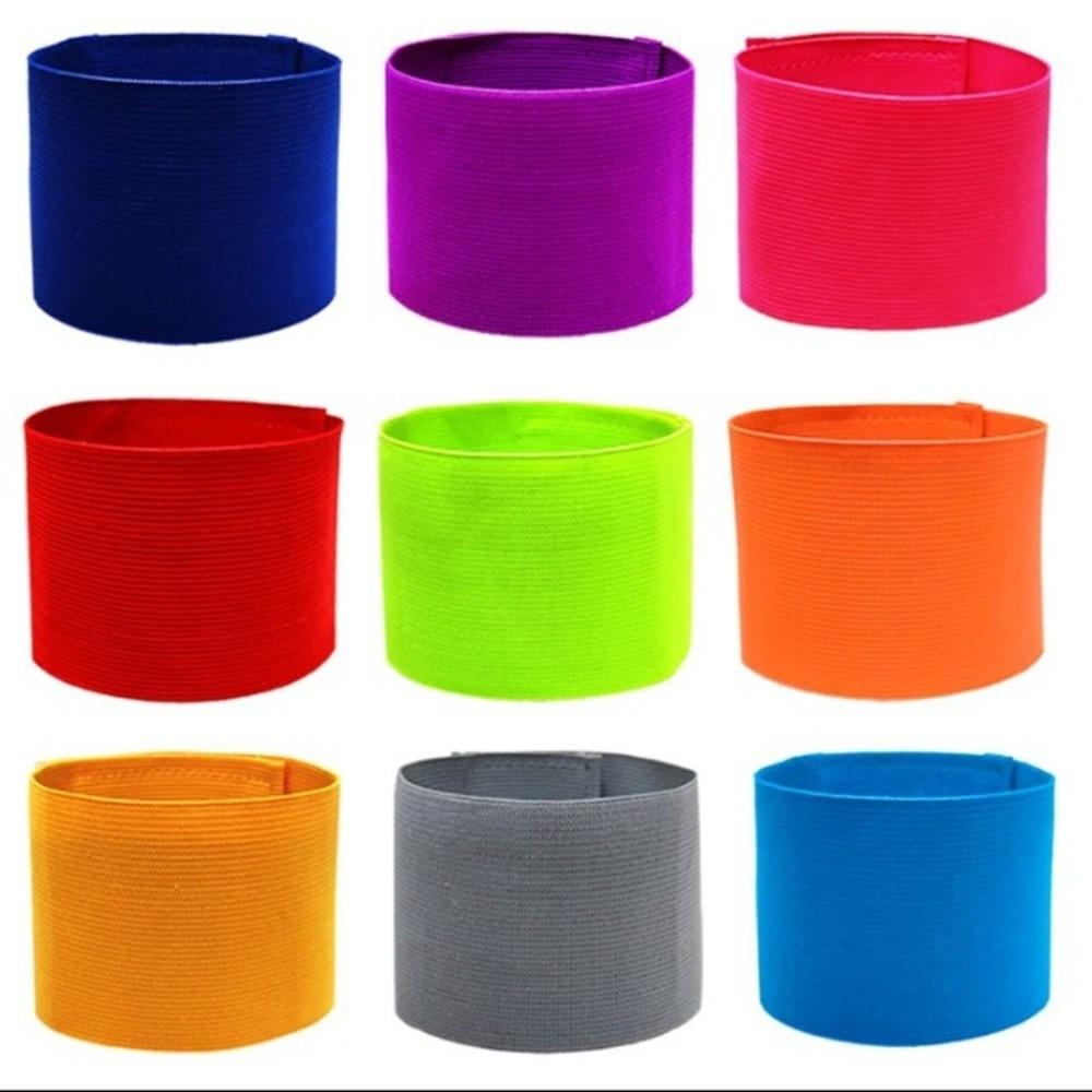 Solid Color Armband Elastic Sleeve Badge Durable Football Arm Band