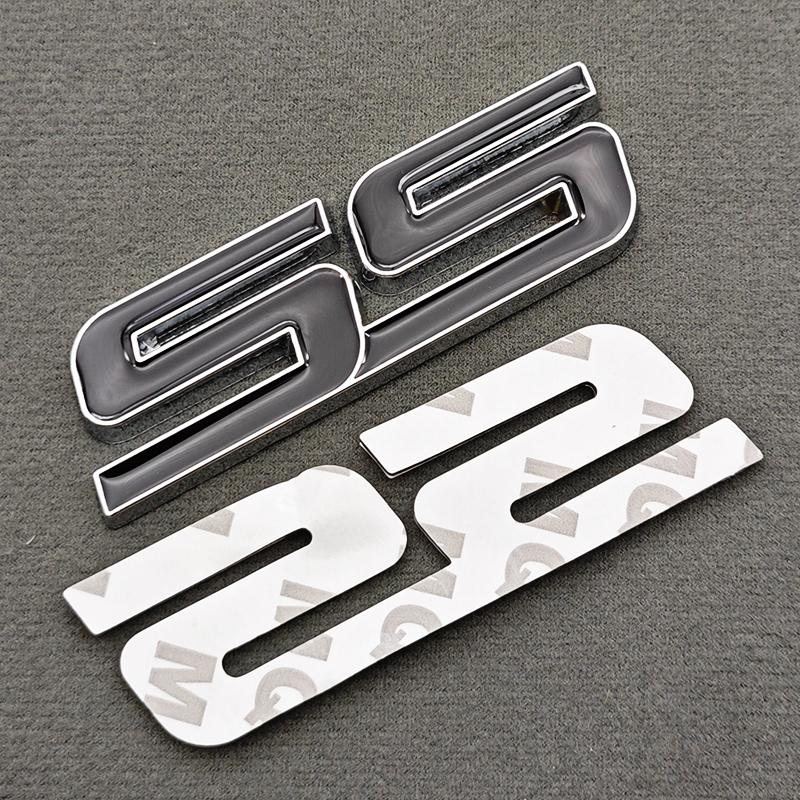 3D Metal Logo SS Car Body Sticker Rear Trunk Badge Front Grille Emblem For Chevrolet SS Camaro Cruze Equinox Blazer Accessoeies lf2