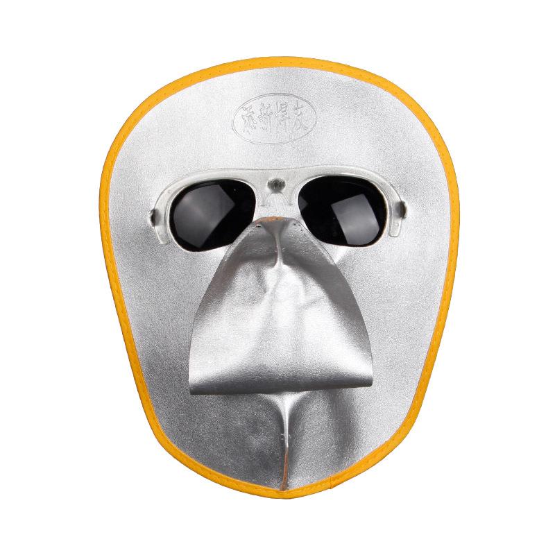 Маска сварщика из коровьей кожи - Легкая, Дышащая, Защита всего лица