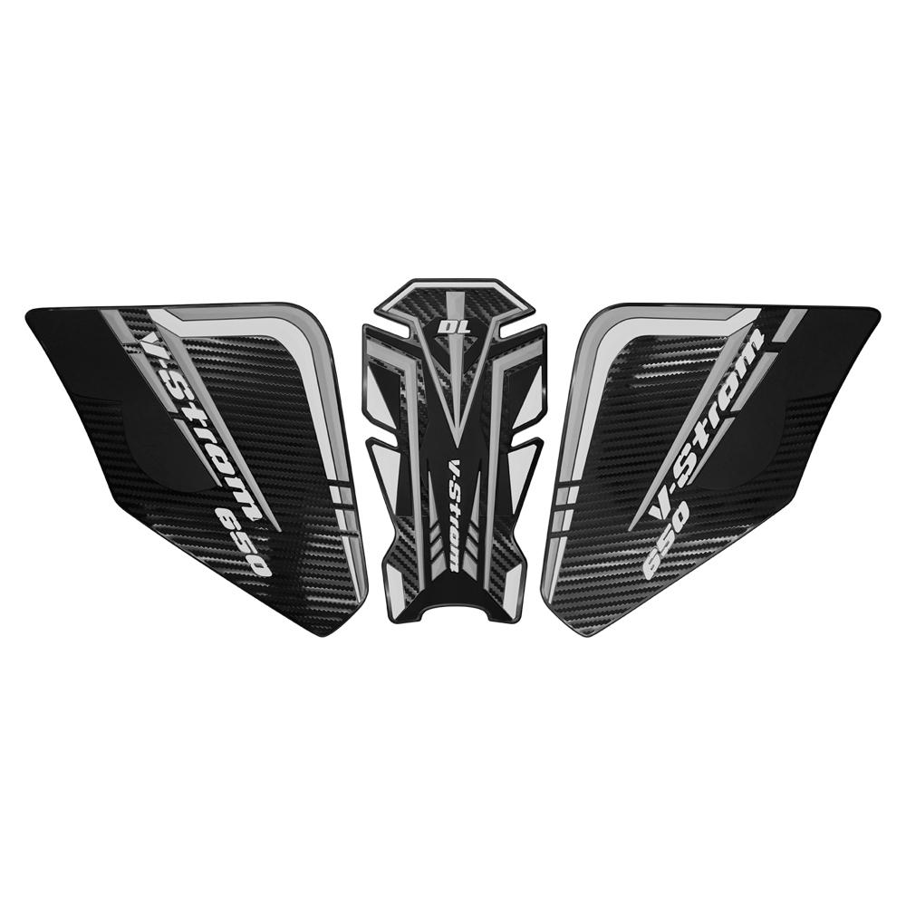 Для Vstrom DL650 V-strom 650 XT 650XT DL 650 Мотоциклетные наклейки Резиновая накладка на бак Защита боковых сторон Нескользящие наклейки-защита
