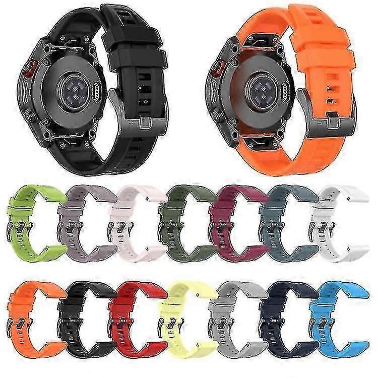 Garmin Fenix 5X 26mm Silicone Replacement Band, Sport Strap for Fenix 5X Plus Watch COS