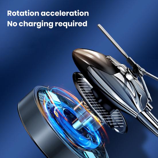 Освежитель воздуха для вертолета, диффузор эфирного масла, креативная форма, вращающийся самолет на солнечной энергии, освежитель воздуха для автомобиля, орнамент