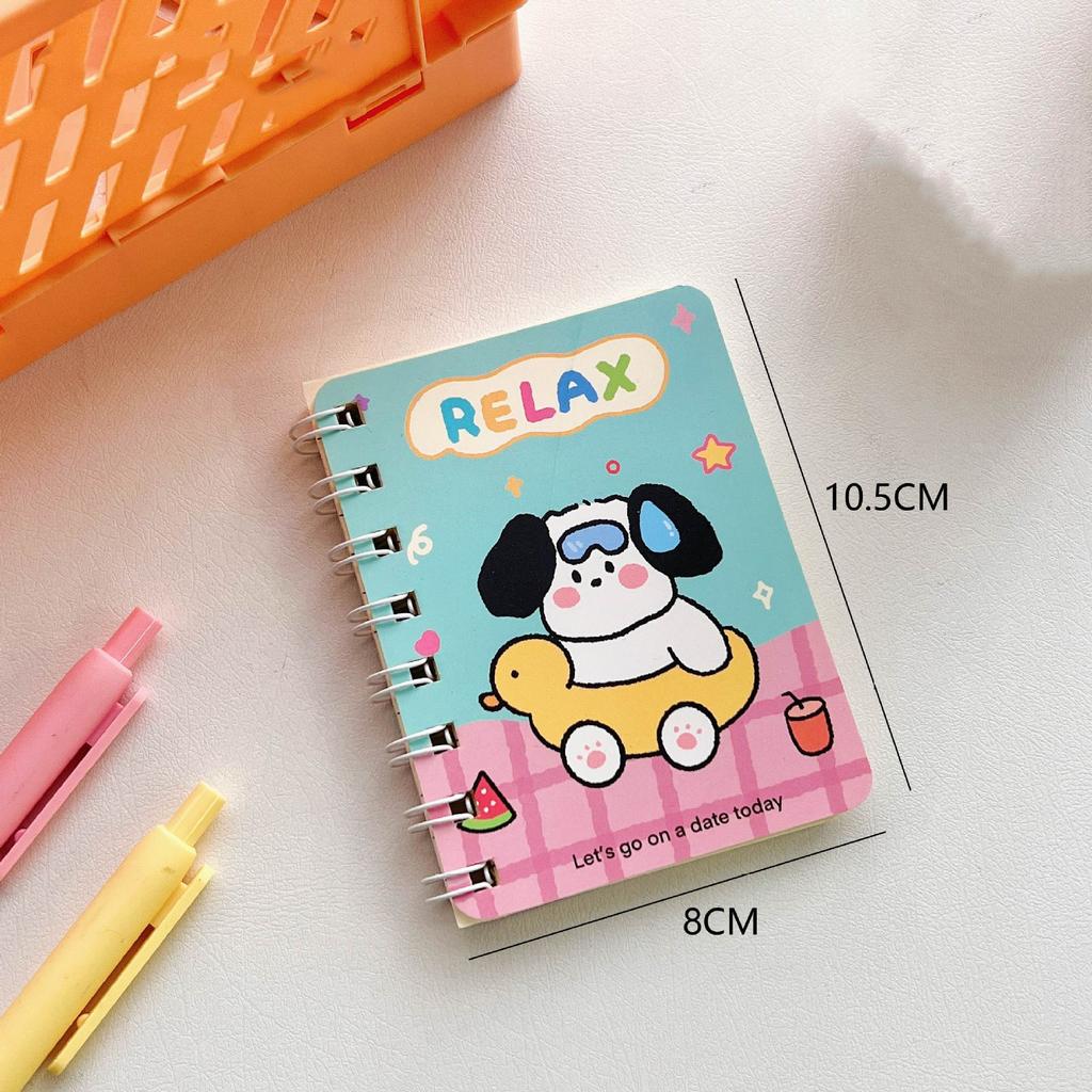 1 шт., маленький A7 эстетический блокнот для детей, масляная живопись, пейзажные блокноты со сценарием, портативный карманный блокнот для скрапбукинга