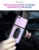 For Samsung Galaxy Z Flip 4 Case Shockproof Magnet Car Holder Ring Case For Galaxy Z Flip 3 Zlip4 Transparent Clear Back Cover