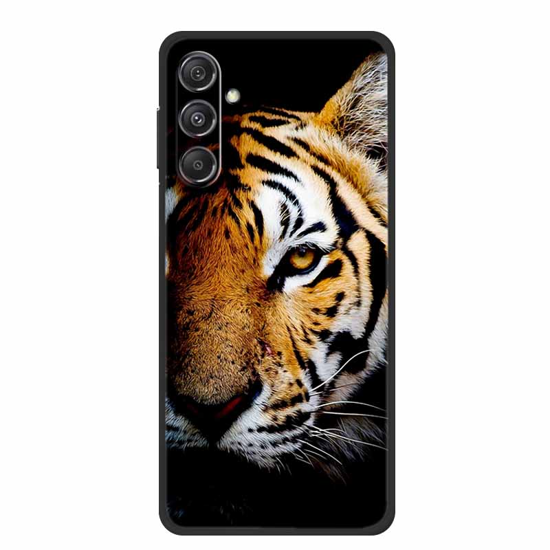 For Samsung A16 5G Phone Case Cover Lion Wolf Tiger Black Silicone Soft Back Cover Cases For Samsung Galaxy A16 Case A 16 Coque