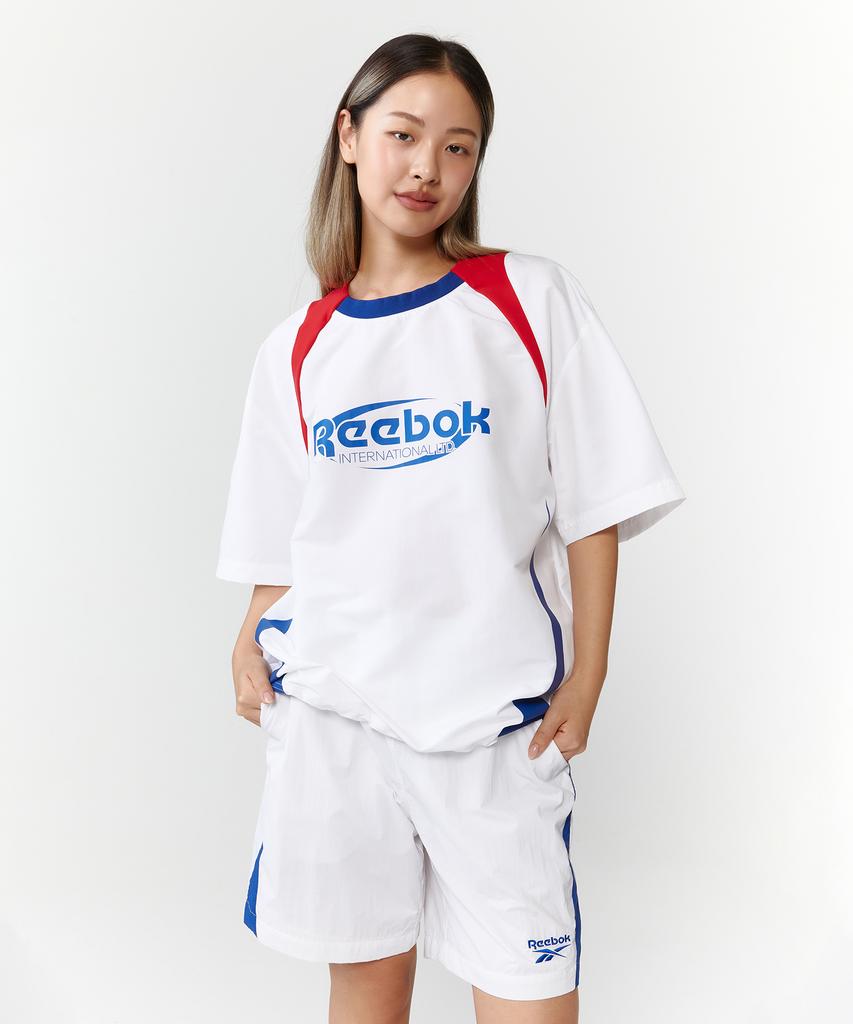 Reebok Базовые шорты-круги - Белые:синий